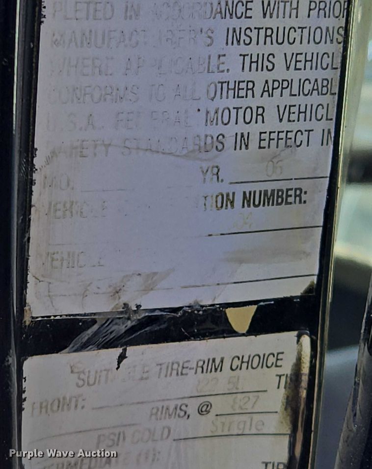 image for item EQ6997 2006 International 7600 sewer jetter truck