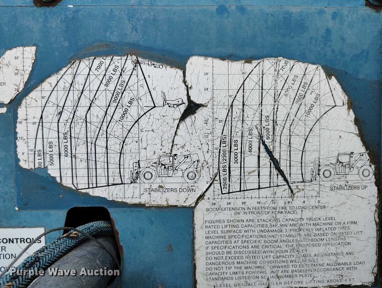 image for item YA0534 2000 Gradall 534C-10 telehandler