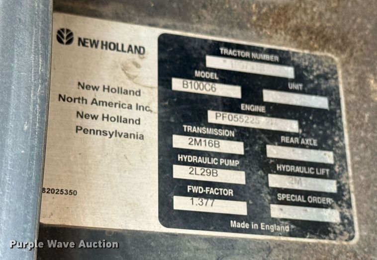 image for item DS3750 2003 New Holland TS100 MFWD tractor