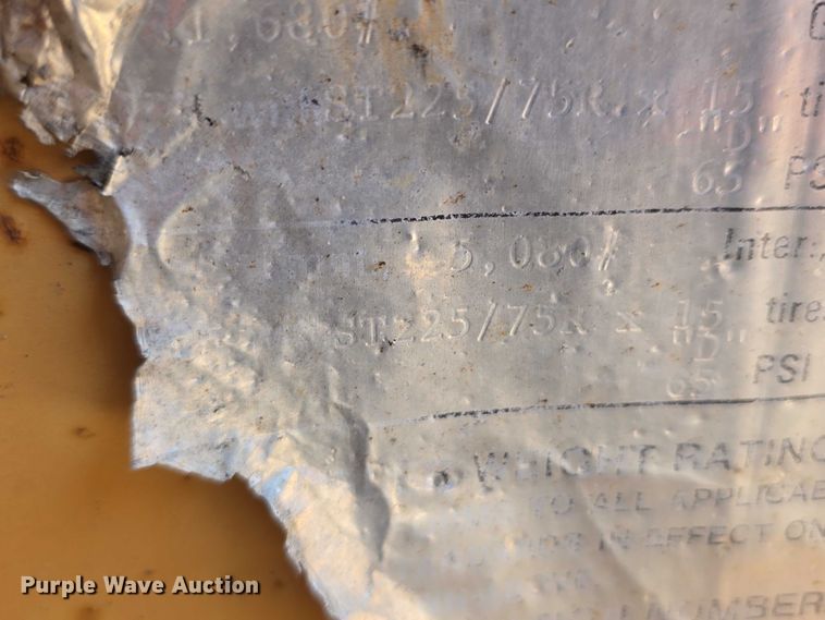 image for item DT6892 1994 Redi Haul Trailers FSL12 utility trailer