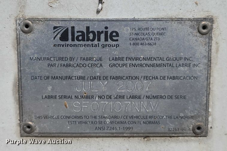 image for item DT6910 2008 American LaFrance Condor refuse truck