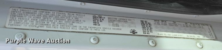 image for item DT6910 2008 American LaFrance Condor refuse truck