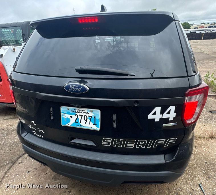 image for item DU9831 2018 Ford Explorer Police Interceptor SUV
