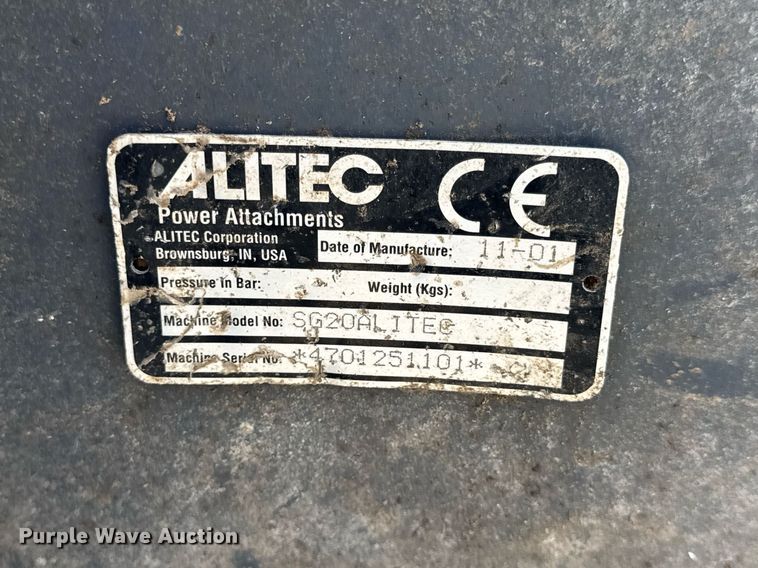 image for item DV4147 Alitec SG20ALITEC skid steer stump grinder