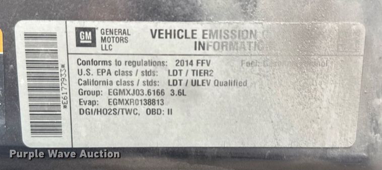 image for item DX5481 2014 Chevrolet Equinox SUV