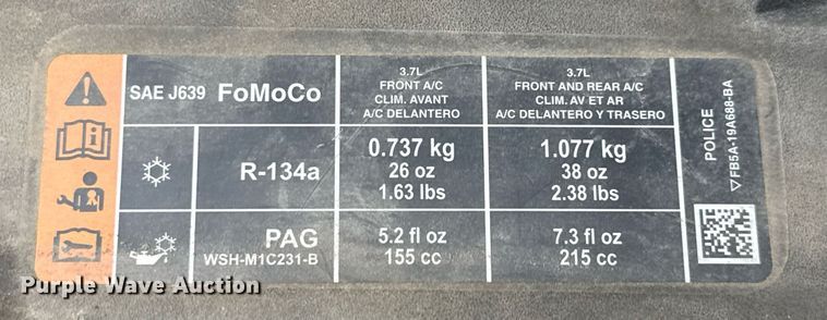 image for item DX5484 2016 Ford Explorer Police Interceptor SUV