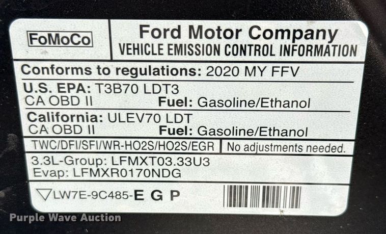 image for item DX5501 2020 Ford Explorer Police Interceptor SUV