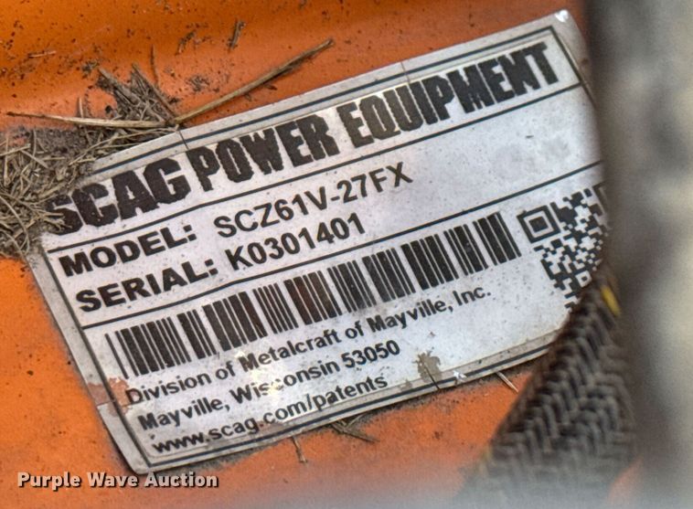 image for item DX5502 Scag Cheetah ZTR lawn mower