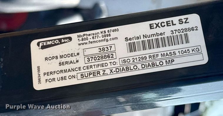 image for item DX5506 2016 Hustler Super 104 ZTR lawn mower