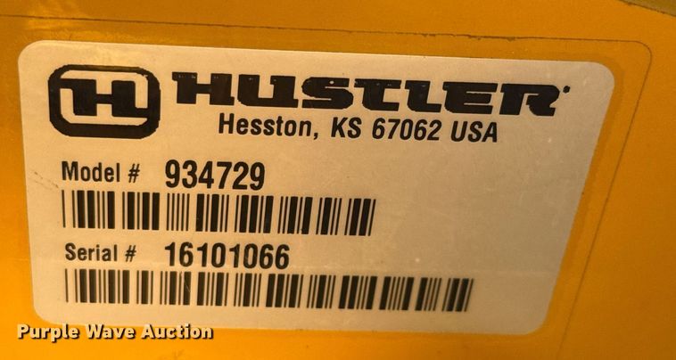 image for item DX5506 2016 Hustler Super 104 ZTR lawn mower