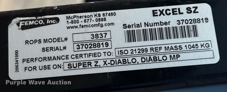 image for item DX5507 2016 Hustler Super 104 ZTR lawn mower