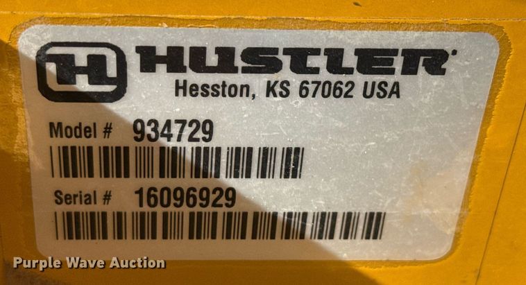 image for item DX5507 2016 Hustler Super 104 ZTR lawn mower