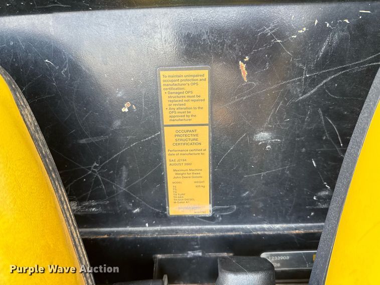 image for item DX5510 2008 John Deere Gator utility vehicle