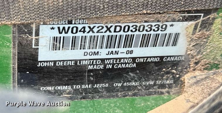 image for item DX5510 2008 John Deere Gator utility vehicle