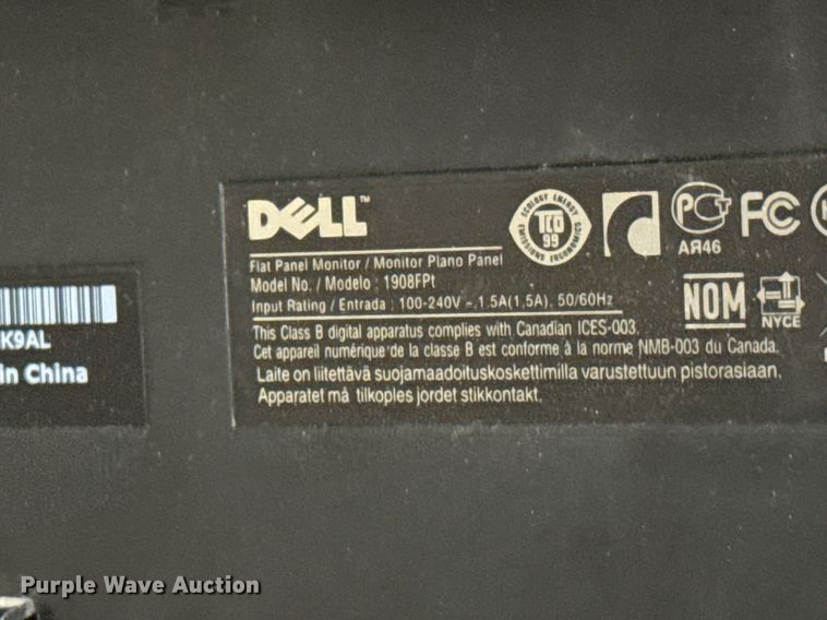 image for item DY0180 (27) Dell monitors