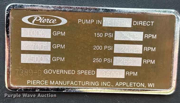 image for item DY0214 1978 Ford F800 fire truck