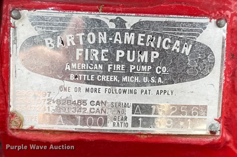 image for item DY0214 1978 Ford F800 fire truck