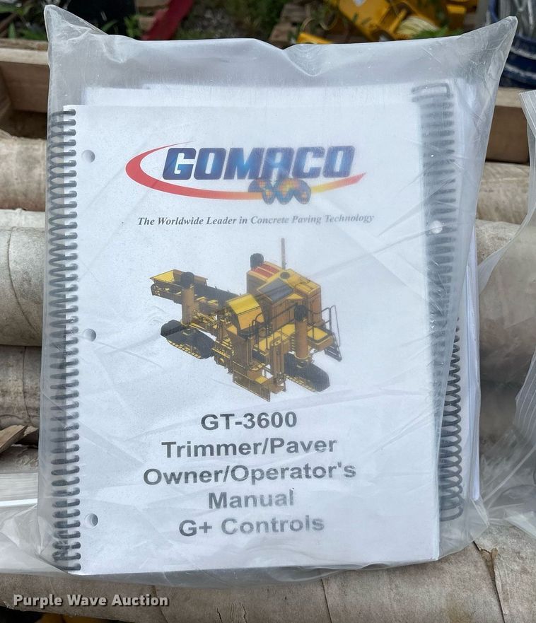image for item DY0549 2018 Gomaco GT3600 slipform paver