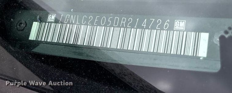 image for item DY0559 2013 Chevrolet Tahoe Police  SUV