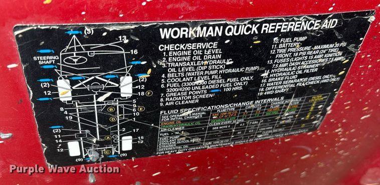 image for item DY0562 2004 Toro 7361 utility vehicle