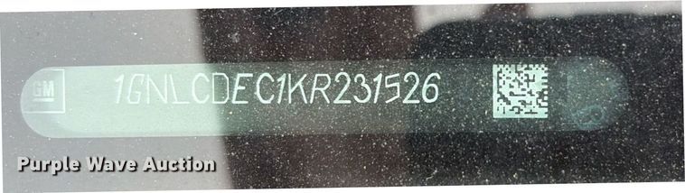 image for item DY0565 2019 Chevrolet Tahoe Police SUV