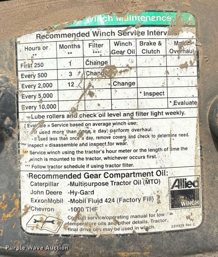 image for item DY0566 Allied H4A rear winch