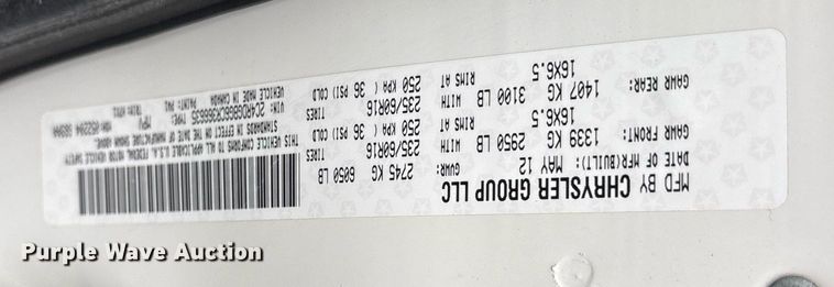 image for item DY0606 2012 Dodge Grand Caravan van