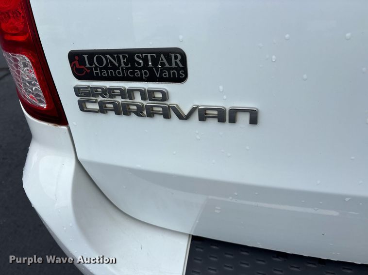 image for item DY0607 2018 Dodge Grand Caravan handicap accessible van
