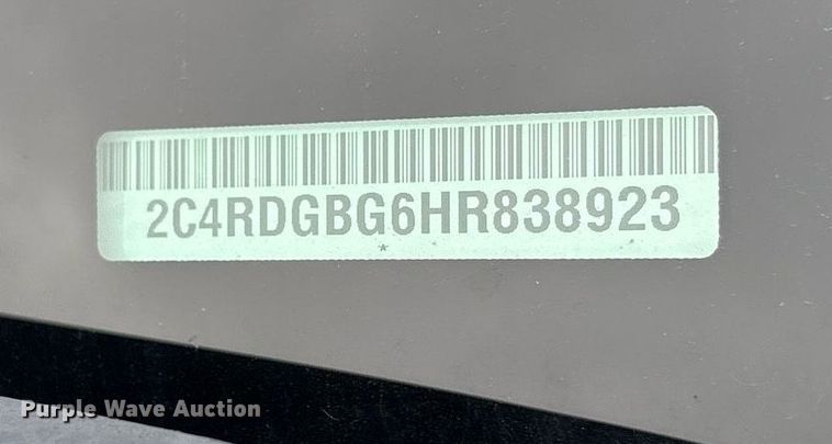 image for item DY0608 2017 Dodge Grand Caravan handicap accessible van