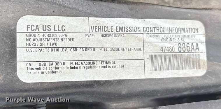 image for item DY0609 2017 Dodge Grand Caravan handicap accessible van