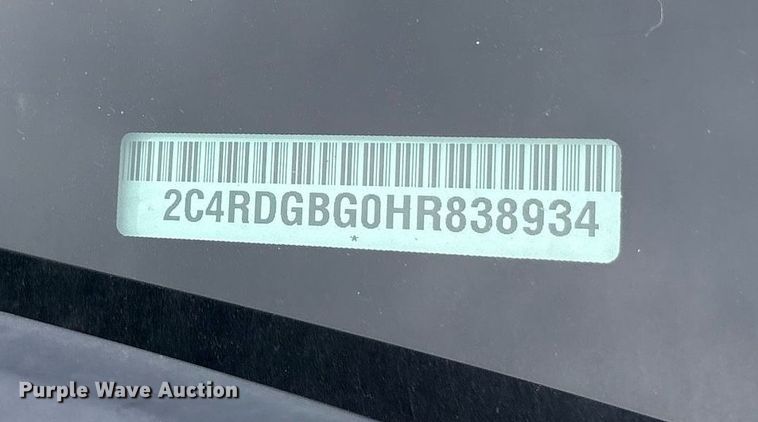 image for item DY0609 2017 Dodge Grand Caravan handicap accessible van