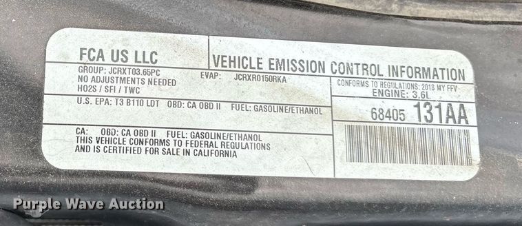 image for item DY0611 2018 Dodge Grand Caravan handicap accessible van