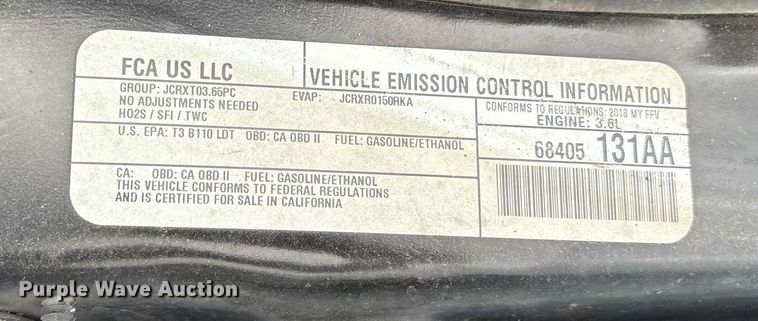 image for item DY0613 2018 Dodge Grand Caravan handicap accessible van