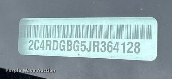 image for item DY0613 2018 Dodge Grand Caravan handicap accessible van