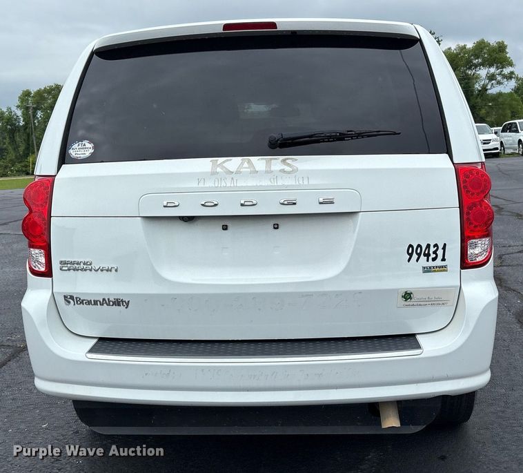 image for item DY0614 2019 Dodge Grand Caravan handicap accessible van