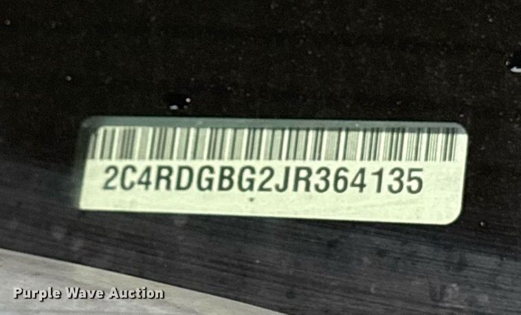image for item DY0620 2018 Dodge Grand Caravan handicap accessible van