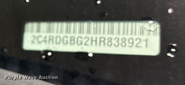 image for item DY0621 2017 Dodge Grand Caravan handicap accessible van
