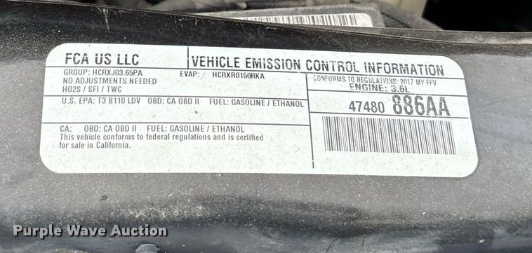 image for item DY0623 2017 Dodge Grand Caravan handicap accessible van