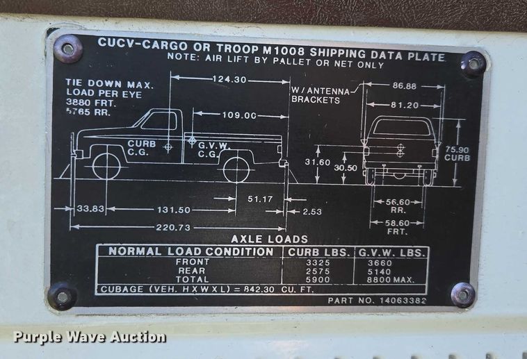 image for item ED2028 1986 Chevrolet D30 brush fire truck