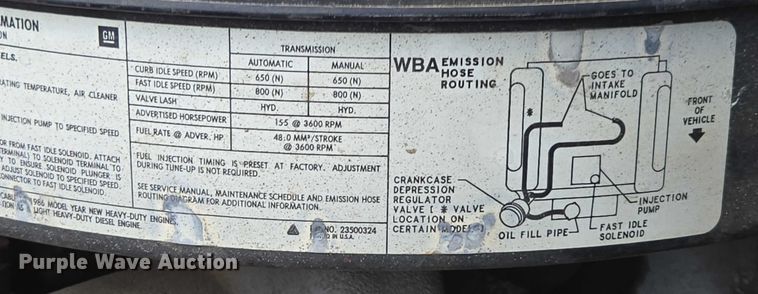 image for item ED2028 1986 Chevrolet D30 brush fire truck