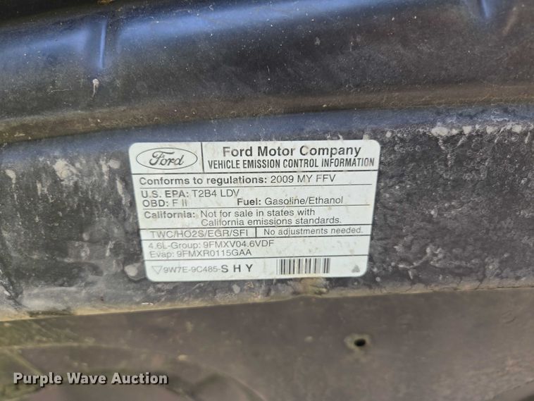 image for item ED2031 2009 Ford Crown Victoria Police Interceptor 