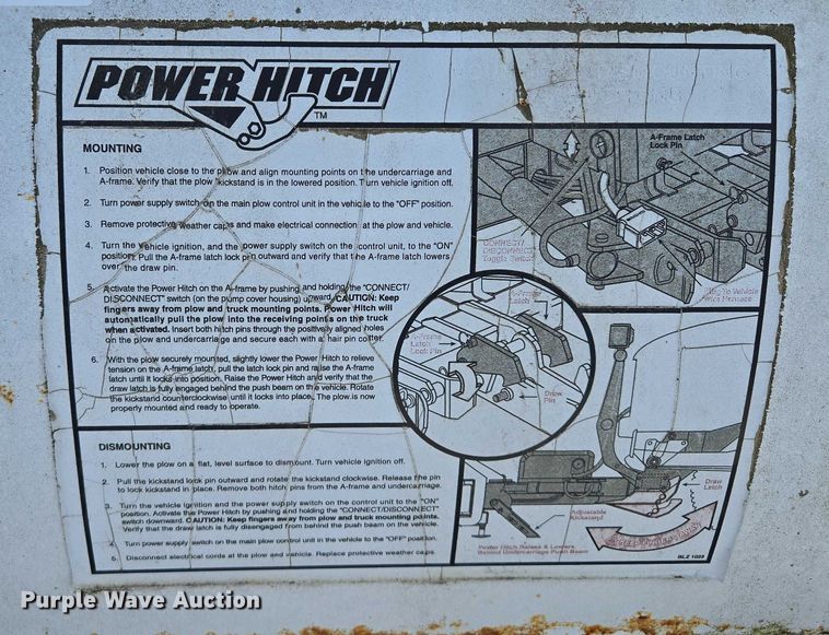 image for item EF1502 Blizzard Corporation skid steer snow pusher