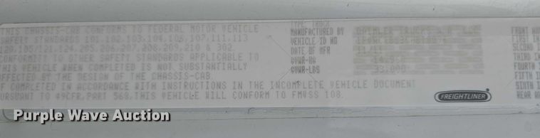 image for item EF3559 2012 Freightliner Business Class M2 crane truck