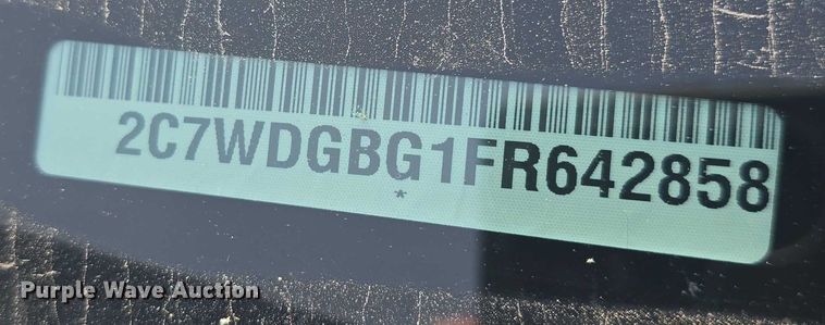 image for item EF3567 2015 Dodge Grand Caravan handicap accessible van