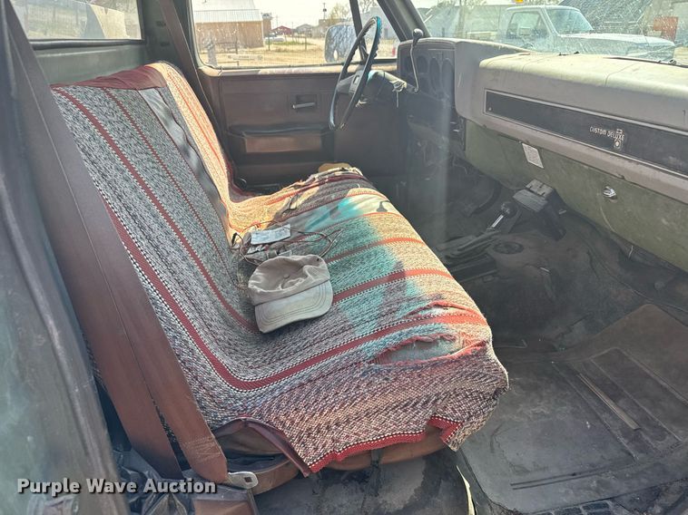 image for item EG6415 1985 Chevrolet D30 utility bed pickup truck