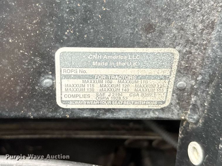 image for item EG6560 2008 Case IH Maxxum 140 Pro MFWD tractor