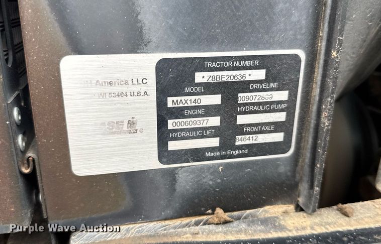 image for item EG6560 2008 Case IH Maxxum 140 Pro MFWD tractor