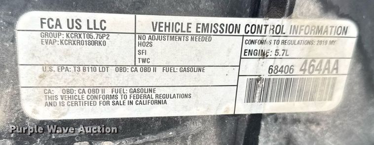 image for item EG6563 2019 Dodge Durango SSV SUV