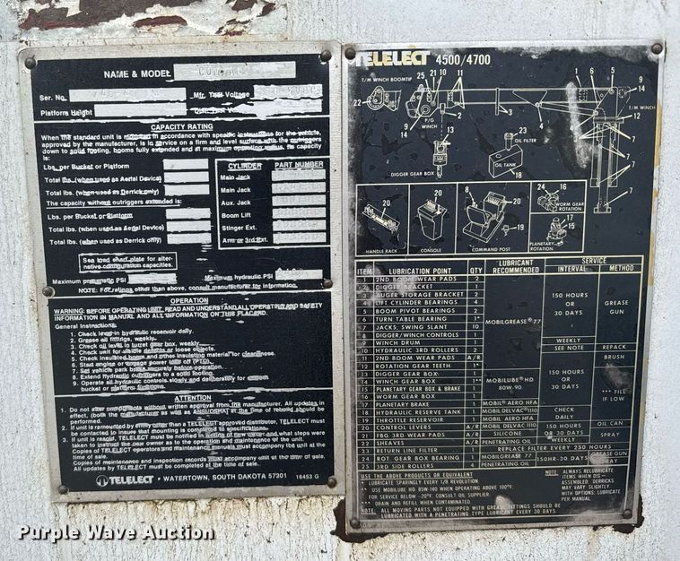 image for item EG6569 1989 Chevrolet C70 digger derrick truck