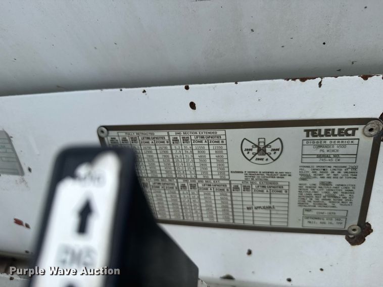 image for item EG6569 1989 Chevrolet C70 digger derrick truck